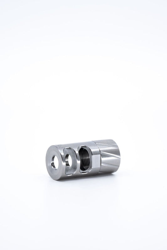 H3 Self-timing Muzzle Brake - Titanium - Meraki Machine