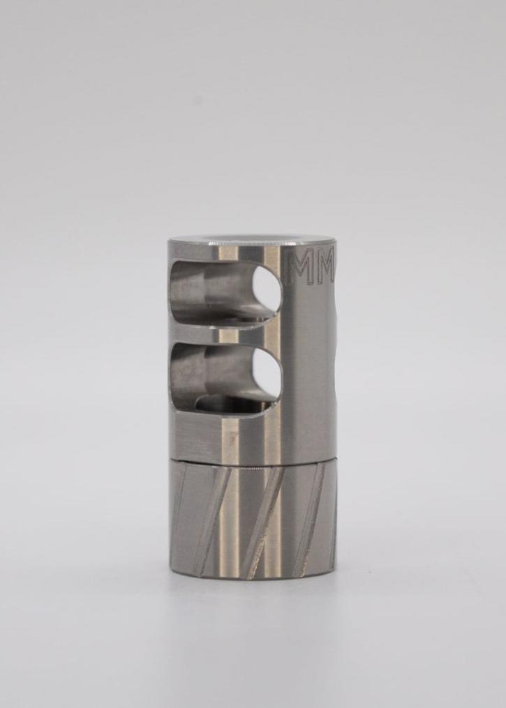 H3 Self - timing Muzzle Brake - Titanium - Meraki Machine
