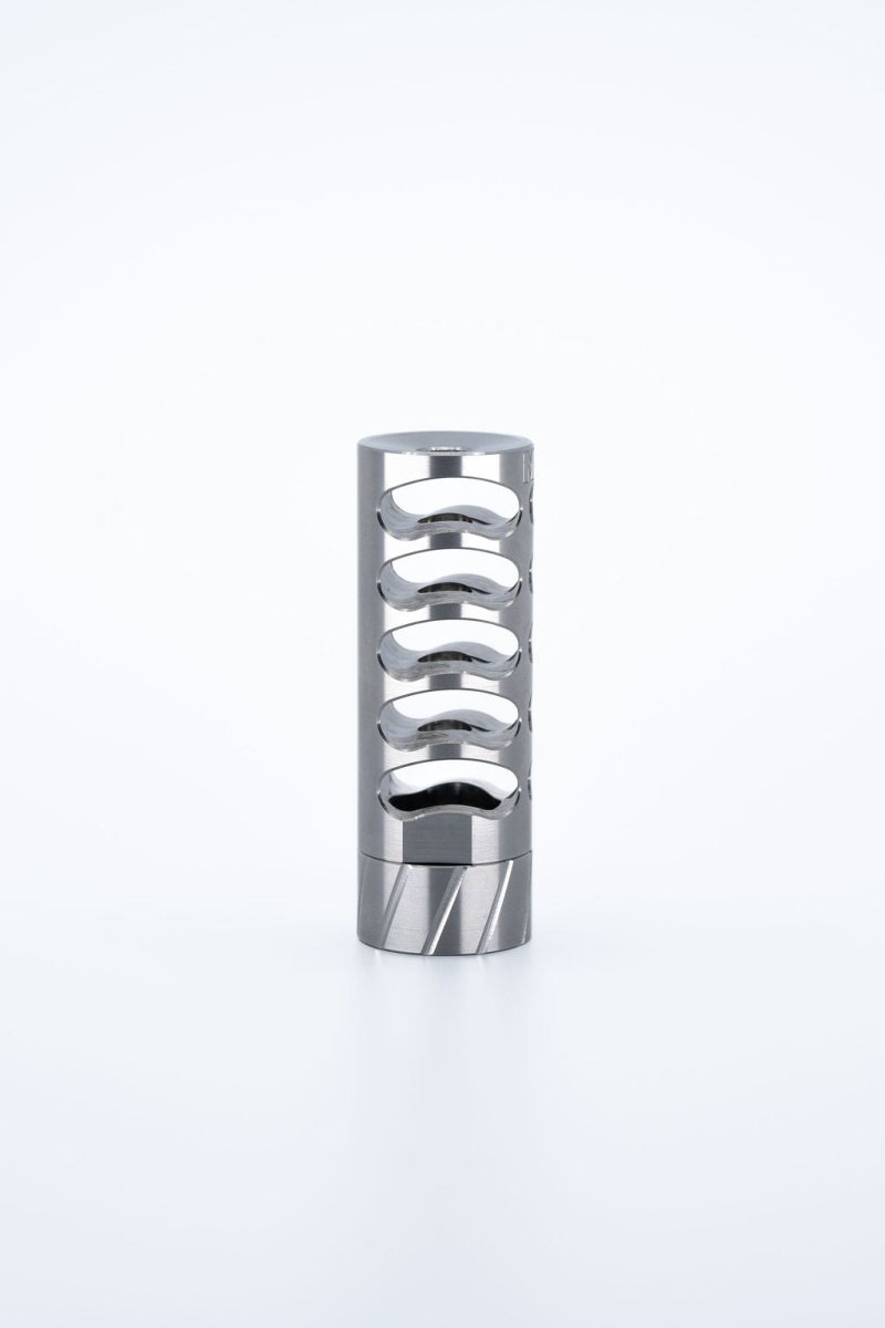 PRSF Self-timing Muzzle Brake - Stainless Steel - Meraki Machine