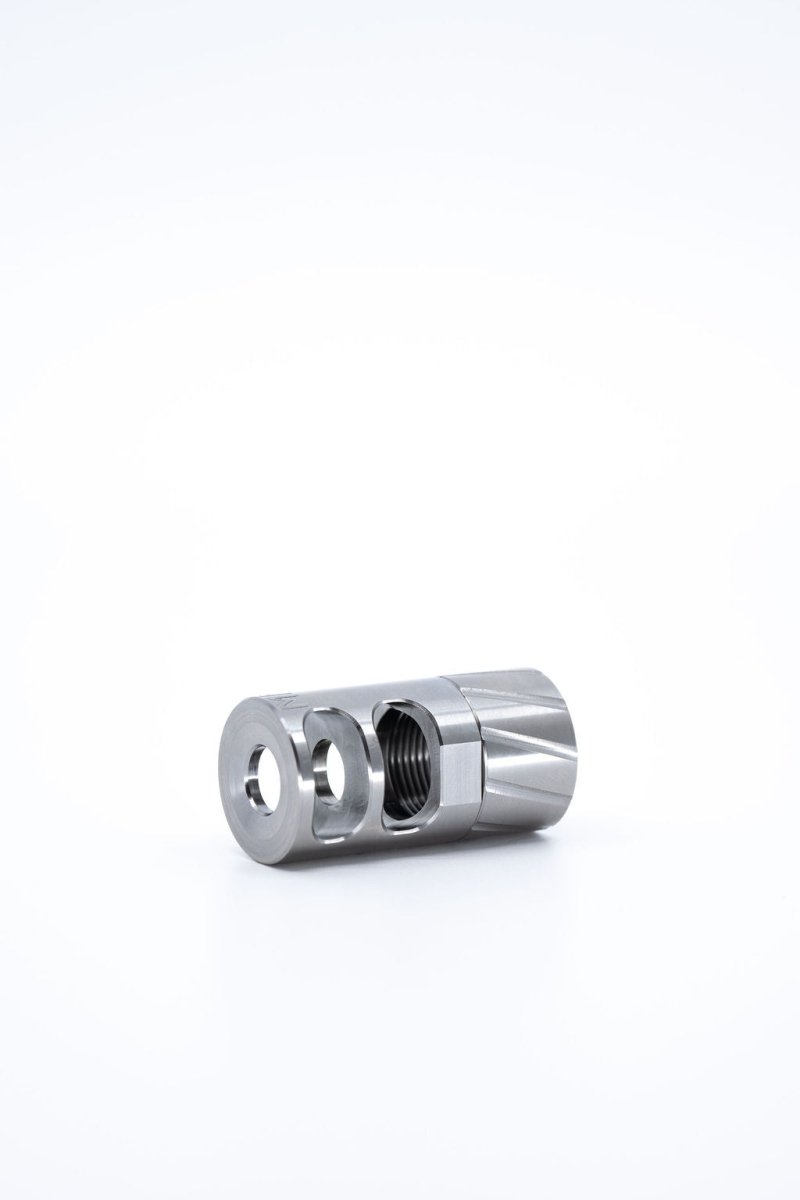 H3 Self-timing Muzzle Brake - Titanium - Meraki Machine