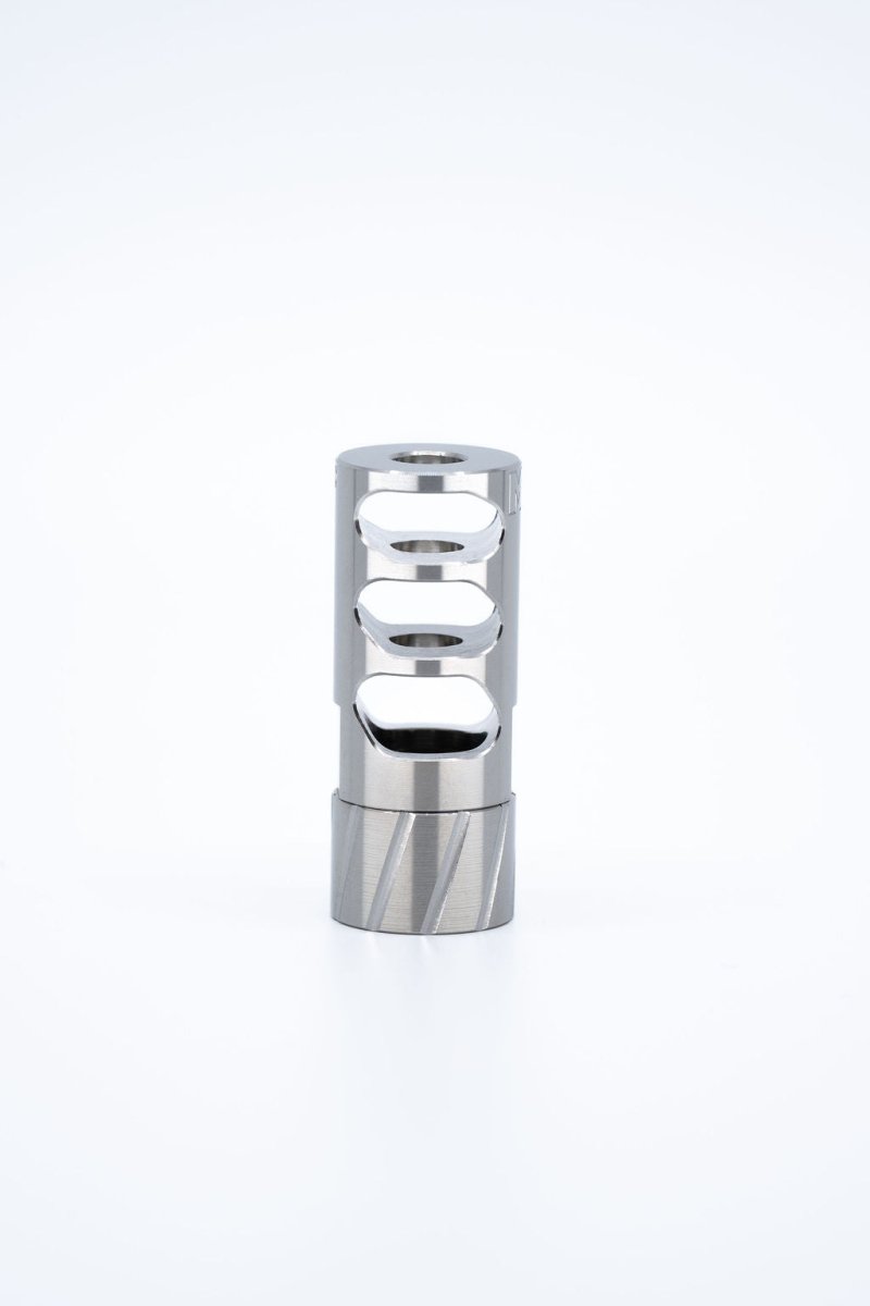 M1 Self-timing Muzzle Brake - Stainless Steel - Meraki Machine