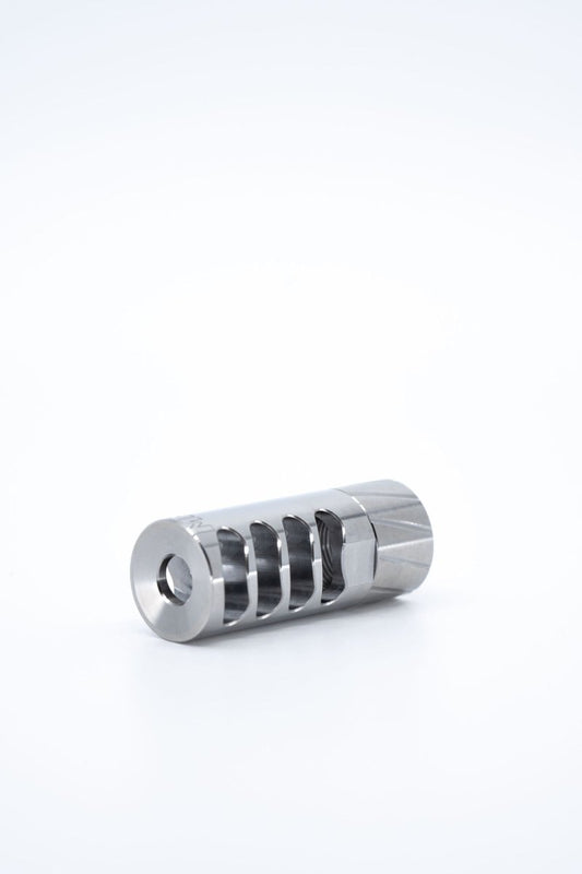 SF Self-timing Muzzle Brake - Stainless Steel - Meraki Machine