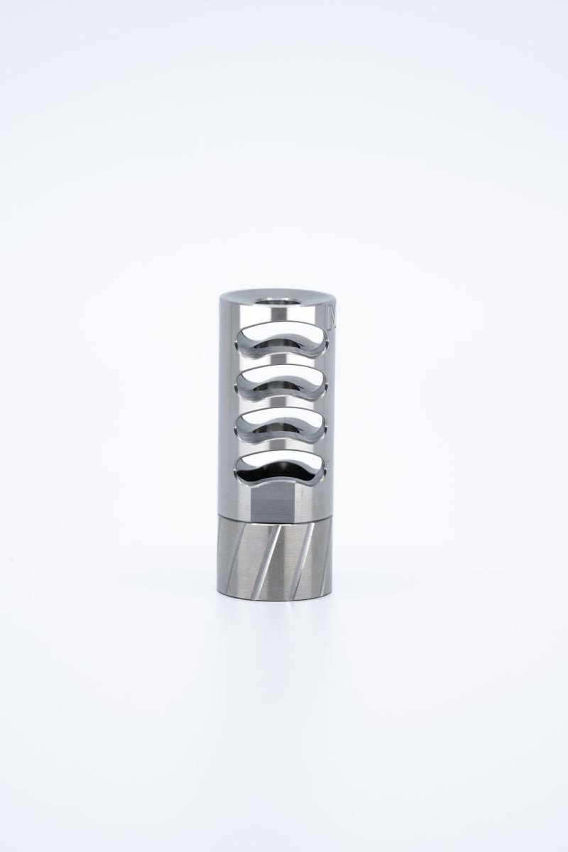 SF Self-timing Muzzle Brake - Stainless Steel - Meraki Machine
